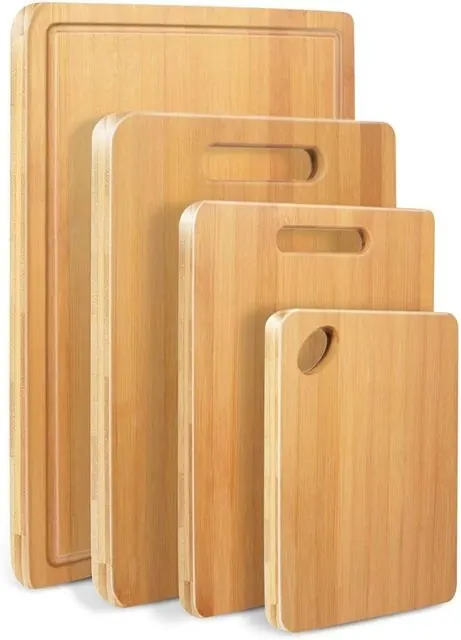 Bamboo Chopping Board Set (4 pcs)