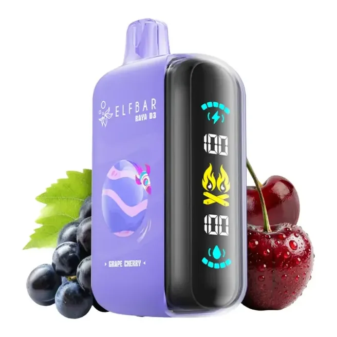 Elf Bar Raya D3 25K Puffs Grape Cherry - vape in Kilimani | Uncle G Mart