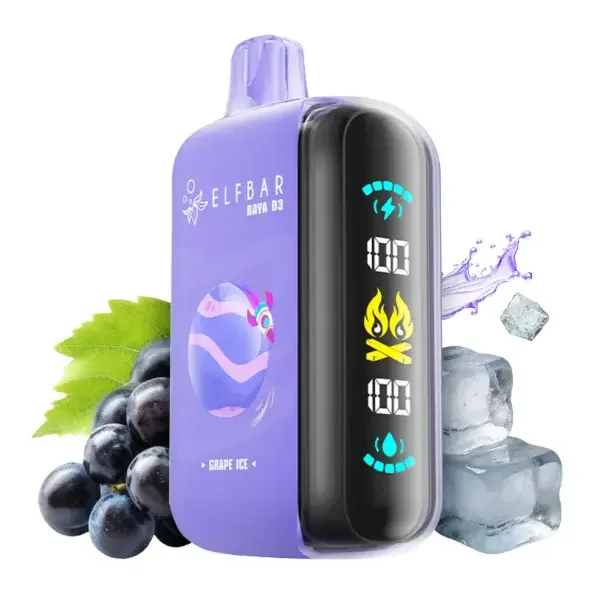 Elfbar Raya D3 25K Puffs Grape Ice - vape in Kilimani | Uncle G Mart