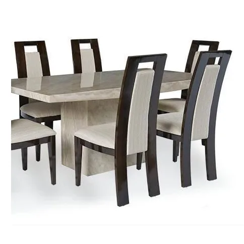 Marble-Effect Dining Table with Upholstered Chairs in Kilimani | Uncle G Mart