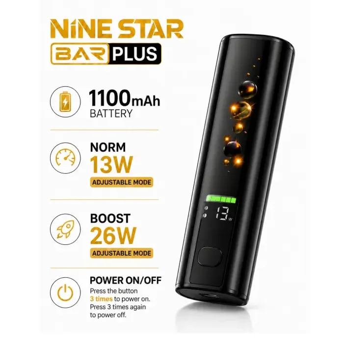 Nine Star Bar Plus Blue Razz Ice 20K Puffs - vape in Kilimani | Uncle G Mart