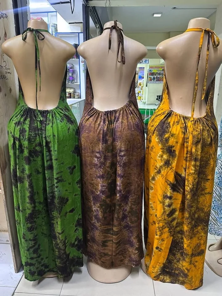 Tie-Dye Backless Maxi Dress in Kilimani | Uncle G Mart