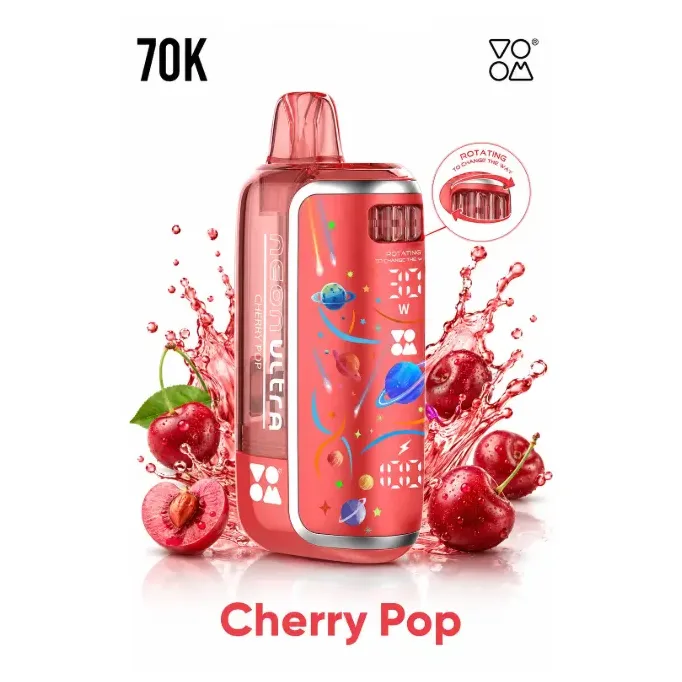 Voom Neon Ultra Cherry Pop (70,000 Puffs) - vape in Kilimani | Uncle G Mart